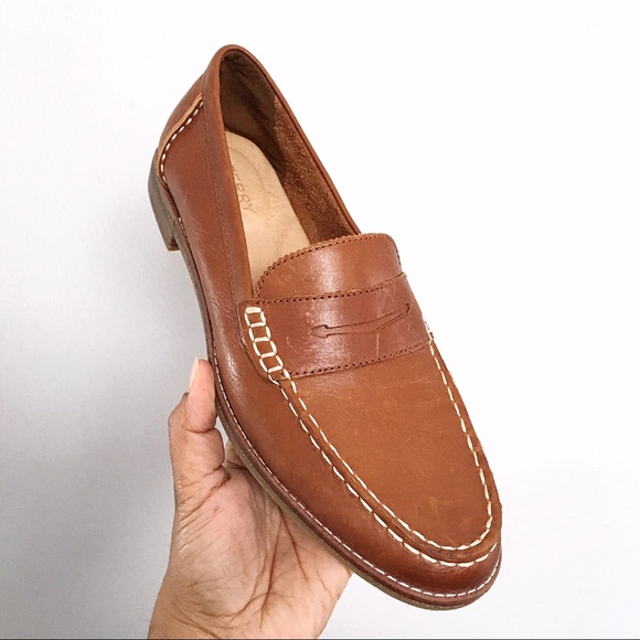 sperry seaport penny loafer tan